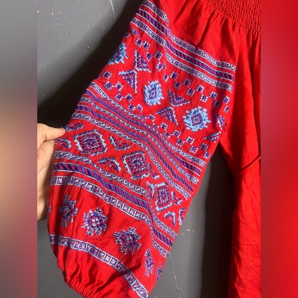 Ranna Gill Embroidered Off The Shoulder Dress in size XS. - Picture 7 of 10